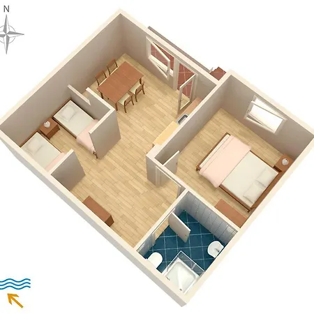 Apartament With Wifi Dajla, Novigrad - 3051